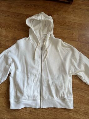 Spiritual Gangster Ivory White Zip Up Hoodie S